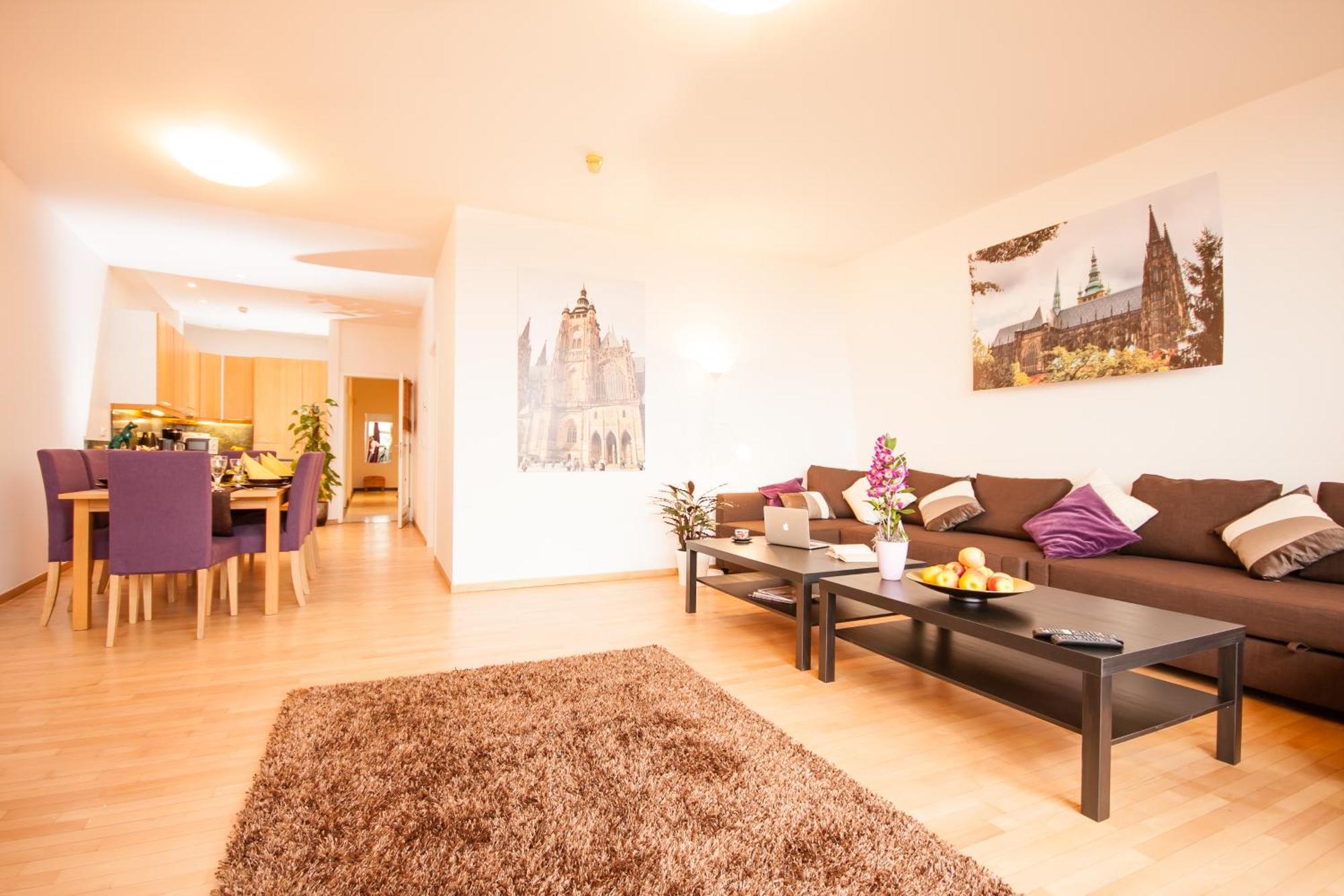 Wenceslas Square Lofts Prag Rum bild