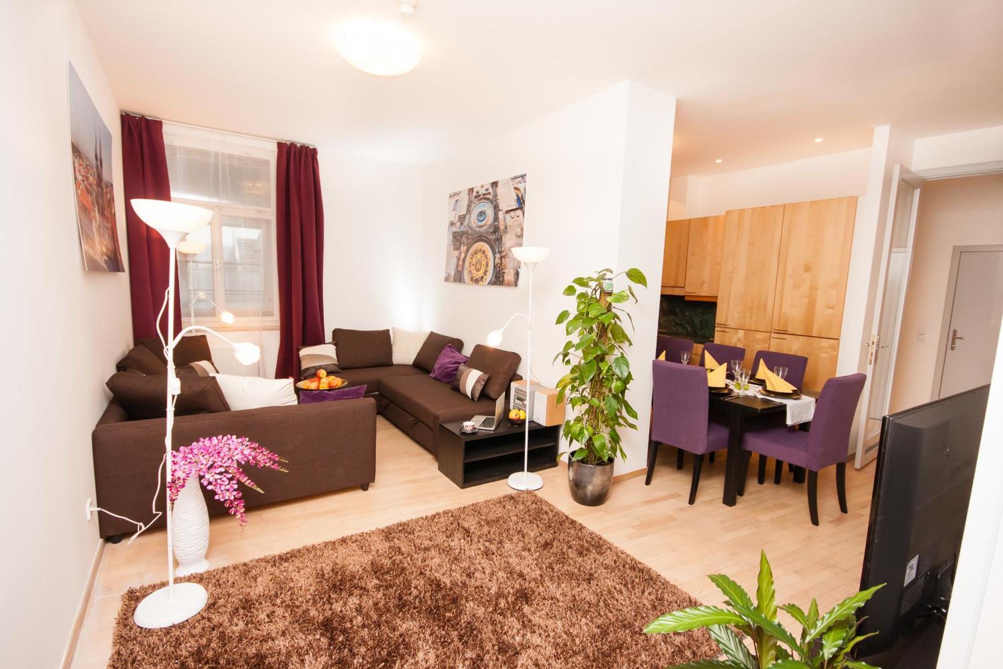Wenceslas Square Lofts Prag Rum bild