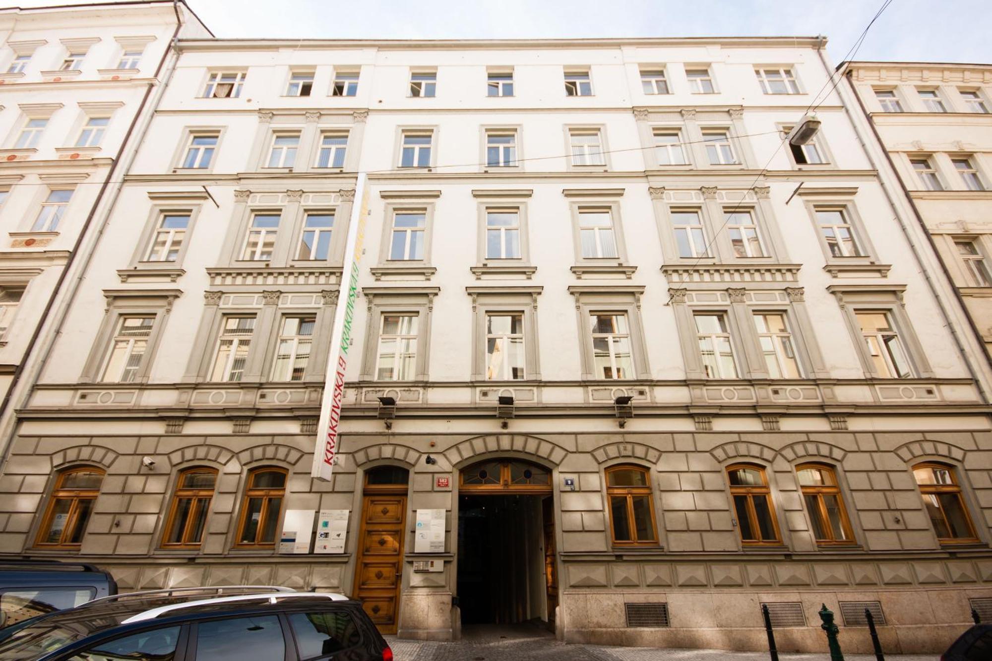 Wenceslas Square Lofts Prag Rum bild